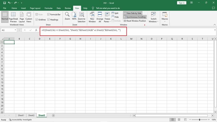 Cách so sánh dữ liệu 2 file Excel bằng hàm IF - Bước 2